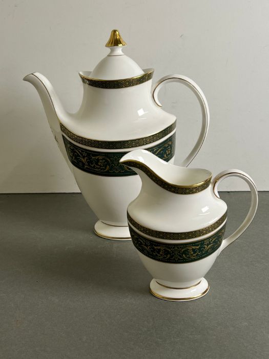 Royal Doulton "Vanborough" coffee pot and cream jug