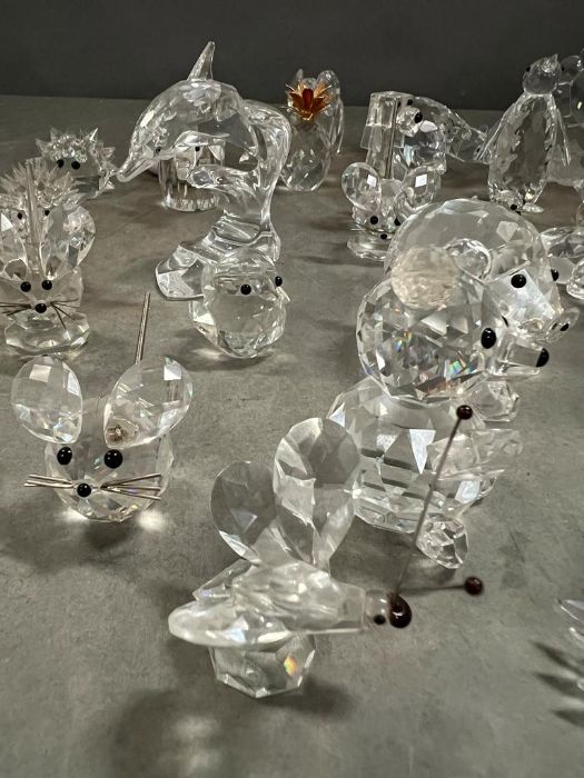A large selection of Swarovski crystal animals, approx. H9cm - Image 2 of 4