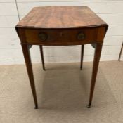 A mahogany Pembroke table