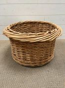 A wicker basket