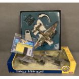 Toe Boxed diecasts Sky Wings No 76328 set and The Aviation Archive Corgi Dam Busters Special Edition