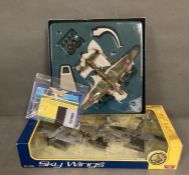 Toe Boxed diecasts Sky Wings No 76328 set and The Aviation Archive Corgi Dam Busters Special Edition