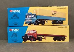Corgi Classics Diecast 16401 Siddle C Cook Ltd Scammell Highwayman & 33ft Trailer Set and 21401
