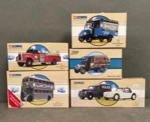 A selection of five Corgi Classic Diecast vehicles