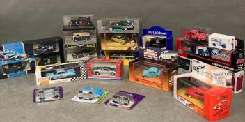 A selection of twenty various diecast vehicles, various makers and styles.