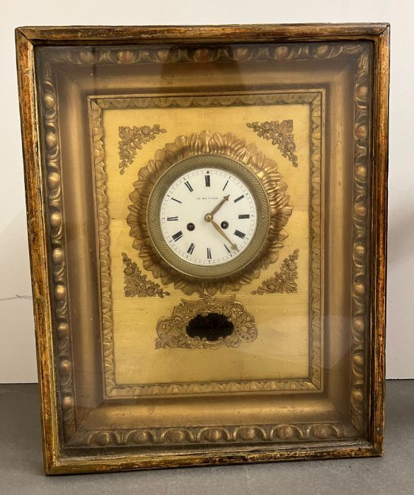 A giltwood framed wall clock by Le Roi Paris - Image 2 of 6