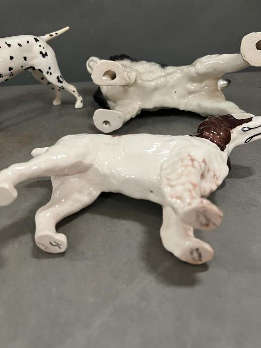 Three Beswick ceramic dogs to include spaniels (H18cm tallest) - Image 6 of 8