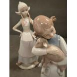Two Lladro style figures