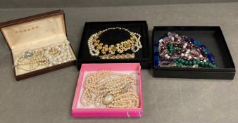 A selection of costume jewellery