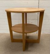 Two tier contemporary circular table