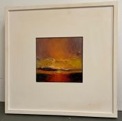 Sunset over Valencia Island by Andrew Gifford, oil on panel (The Proceeds from the sale of this