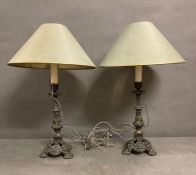 A pair of neo baroque style table lamps