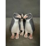 Royal Copenhagen trio of penguins