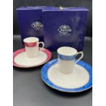 Two boxed set "Queens" china, cup and saucer