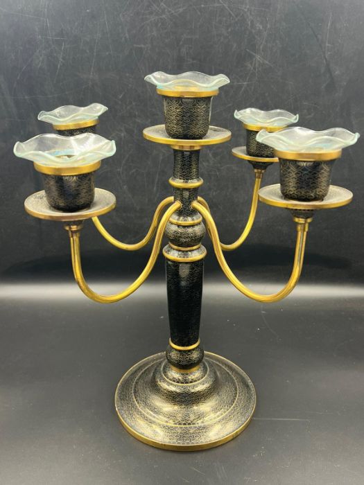 A five arm candelabra