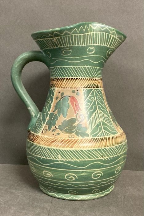 A selection of five jugs and ewers, various makers and marks - Image 2 of 8