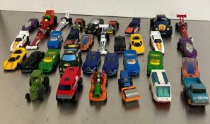 A selection of Diecast vehicles to include Hot Wheels
