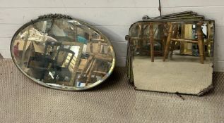Two Art Deco style mirrors