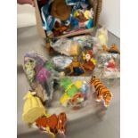 A selection of McDonalds happy meal toys including Disney