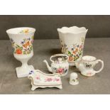 A small selection of various Aynsley china items