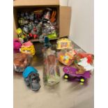 A selection of McDonalds happy meal toys including Scooby Doo
