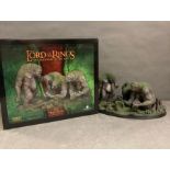 The Lord of the Rings Sideshow Weta Collectible "The Stone Trolls Environment" Statue, sculptured by