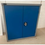 A lockable metal cabinet (H102cm W93cm D47cm)