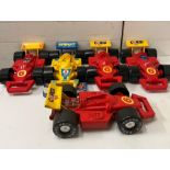 Five Corgi model cars with Diecast cars , space in the cock pit