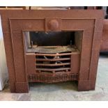 A reclaimed fire place surround/insert by Multigluon fires (H41cm W97cm D34cm)