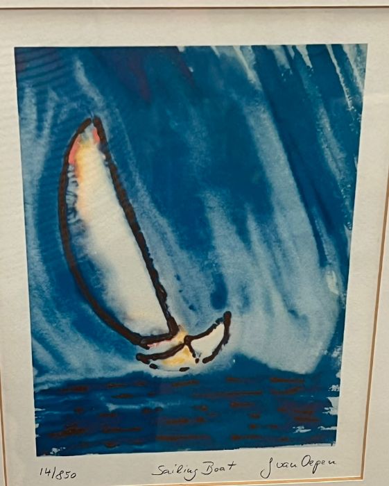 "Sailing Boat" picture signed J.Van oepen 14/850 - Image 3 of 4