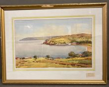 Two water colours of costal scenes, both signed