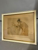 Sketch of a fiddler, signed lower left (France 1881 -1935)