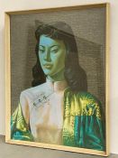 A Viadimir Tretchikoff painting of a typical Chinese girl "Miss Wong" signed lower left