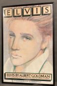 A Framed Elvis by Albert Goldman poster