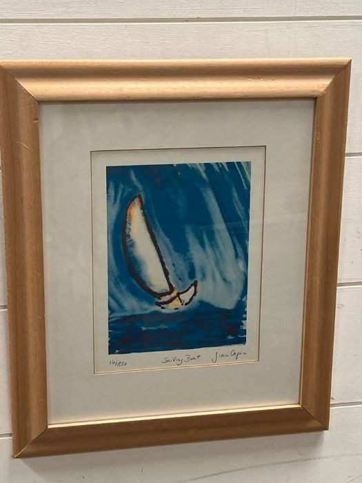 "Sailing Boat" picture signed J.Van oepen 14/850