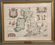 A needlework map of the United Kingdom (Susan Surridge 1994)