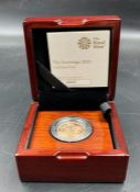 A boxed 2020 Gold Proof Sovereign coin