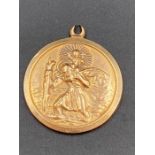A 9ct gold St Christopher Medallion (6.6g)