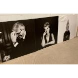 Three Photographic portraits of John Major, Diana Princess of Wales and Tony Blair