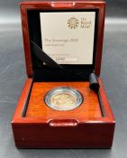 A boxed 2020 Gold Proof Sovereign coin