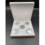 The Worlds First Silver Sovereign Five Coin Set