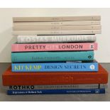 A selection of hard back Art reference coffee table books along with four Cereal Art magazines