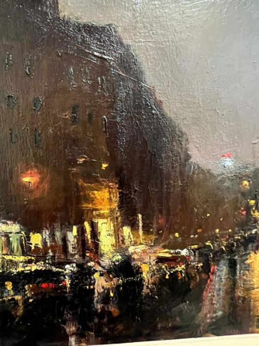 5 Gipstrasse Night (Berlin) by Andrew Gifford, oil on panel, signed bottom right (The Proceeds - Image 4 of 8