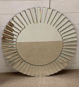 A contemporary sundial round wall mirror (Dia80cm)