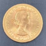 A 1966 Gold Sovereign Coin