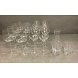 A selection of LSA long-stemmed wine glasses, six red wine and six white wine. Along with single