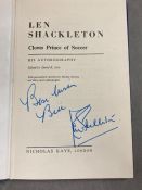 Len Shackleton Clown Prince of Soccer, signed by Shackleton and published by Nicholas Kaye Limited
