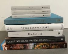 Eight travel themed reference books