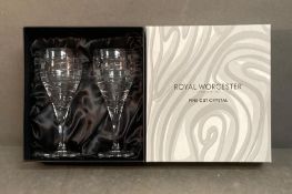 Royal Worcester Fine Cut Crystal glasses