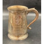 A solid Silver Tankard inscribed for Freddie Francis 'Sons & Lovers' 1960 British Society of